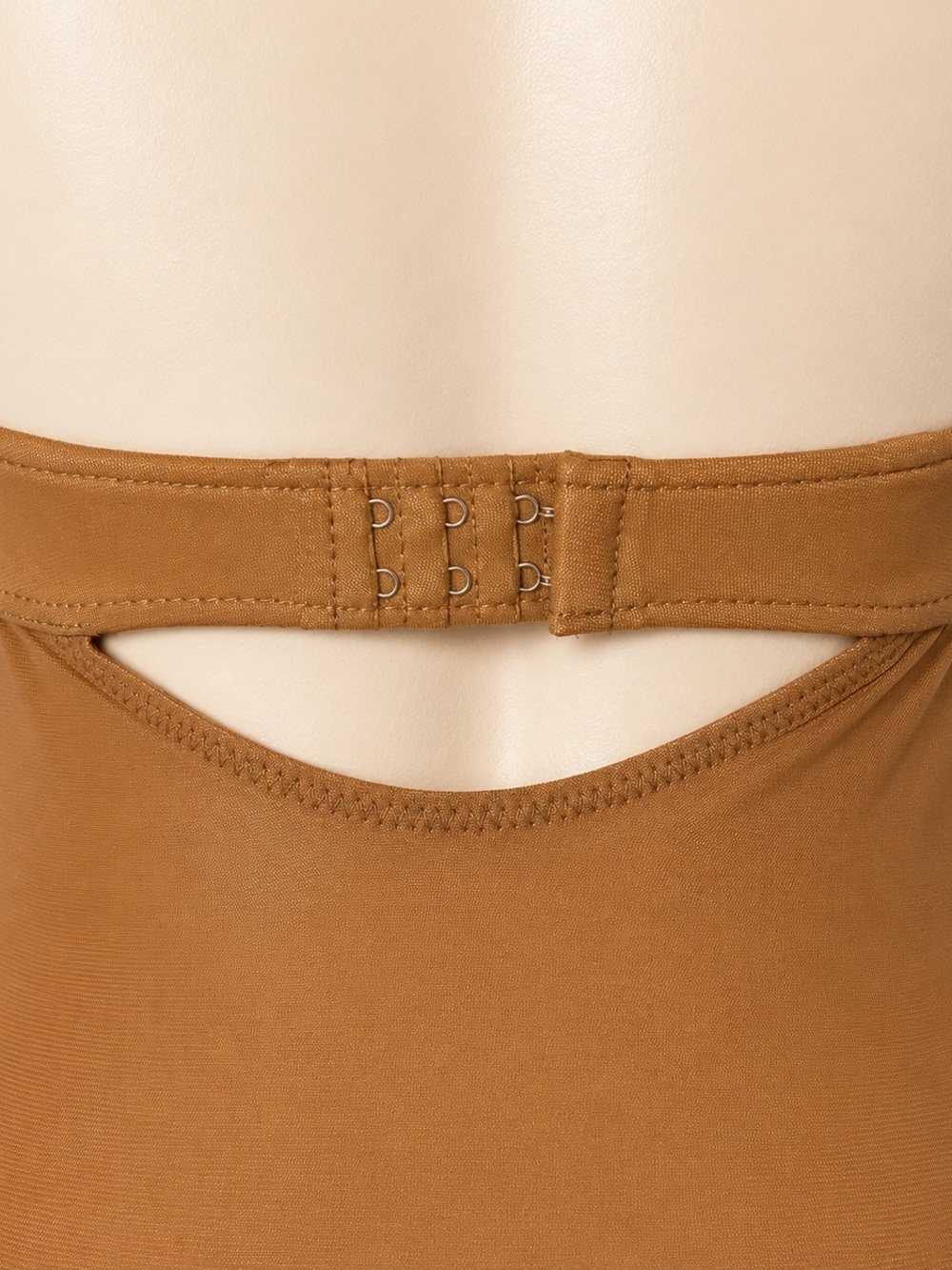 NEW Extraordinary Tan Mesh Shapewear Bodysuit Medium Dancewear Costume - Picture 5 of 7